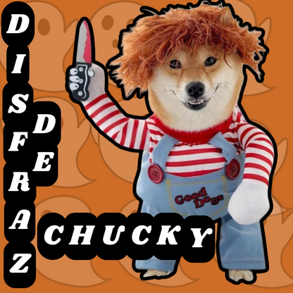 DISFRAZ DE CHUCKY PARA MASCOTAS